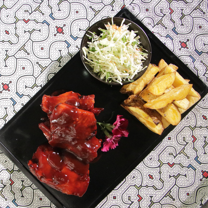 Costillas Ahumadas en Salsa BBQ